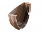 Заглушка желоба ТЕХНОНИКОЛЬ, ПВХ, коричневый