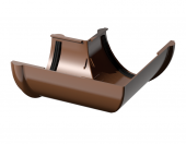 Угол желоба 90° водостока ТЕХНОНИКОЛЬ, ПВХ, коричневый