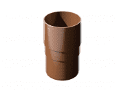 Муфта трубы ТЕХНОНИКОЛЬ, ПВХ, коричневый