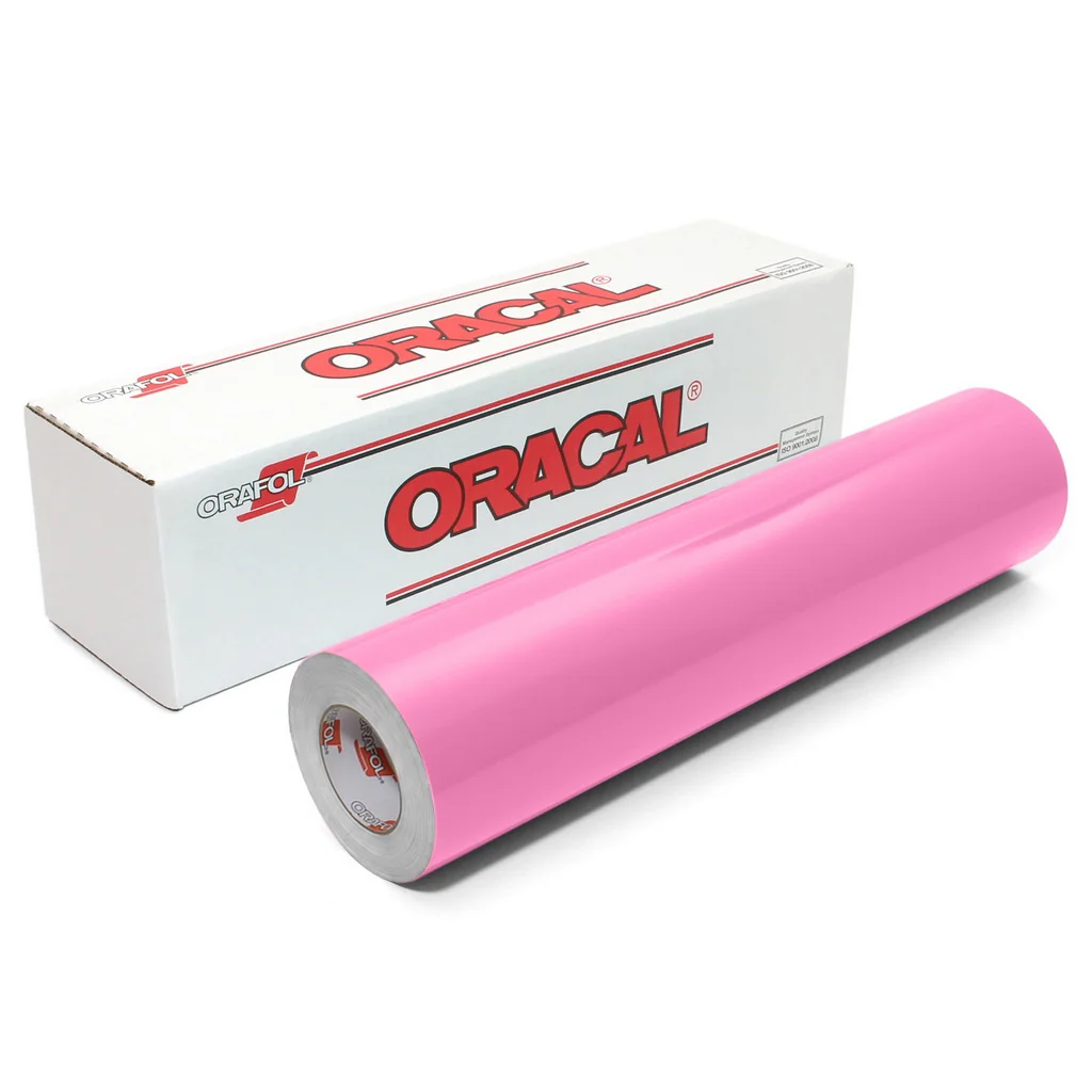 Пленка самоклеящаяся ORACAL 641 045G, глянцевая, светло-розовая, 1,26 м