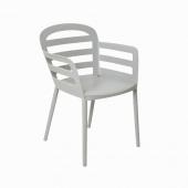 Cтул для улицы, сада составной (55х60х79см, выс.спинки: 44,5см), светло-серый