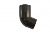Колено трубы водостока 67° Marley 105 мм,  ПВХ, коричневый