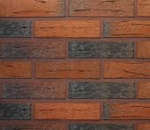 Клинкерный облицовочный кирпич Terca Red Flame с песком, 250x85x65 мм
