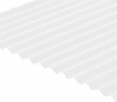 Профилированный поликарбонат Sinus 76/16, прозрачный, 2000x1050х0.8 мм