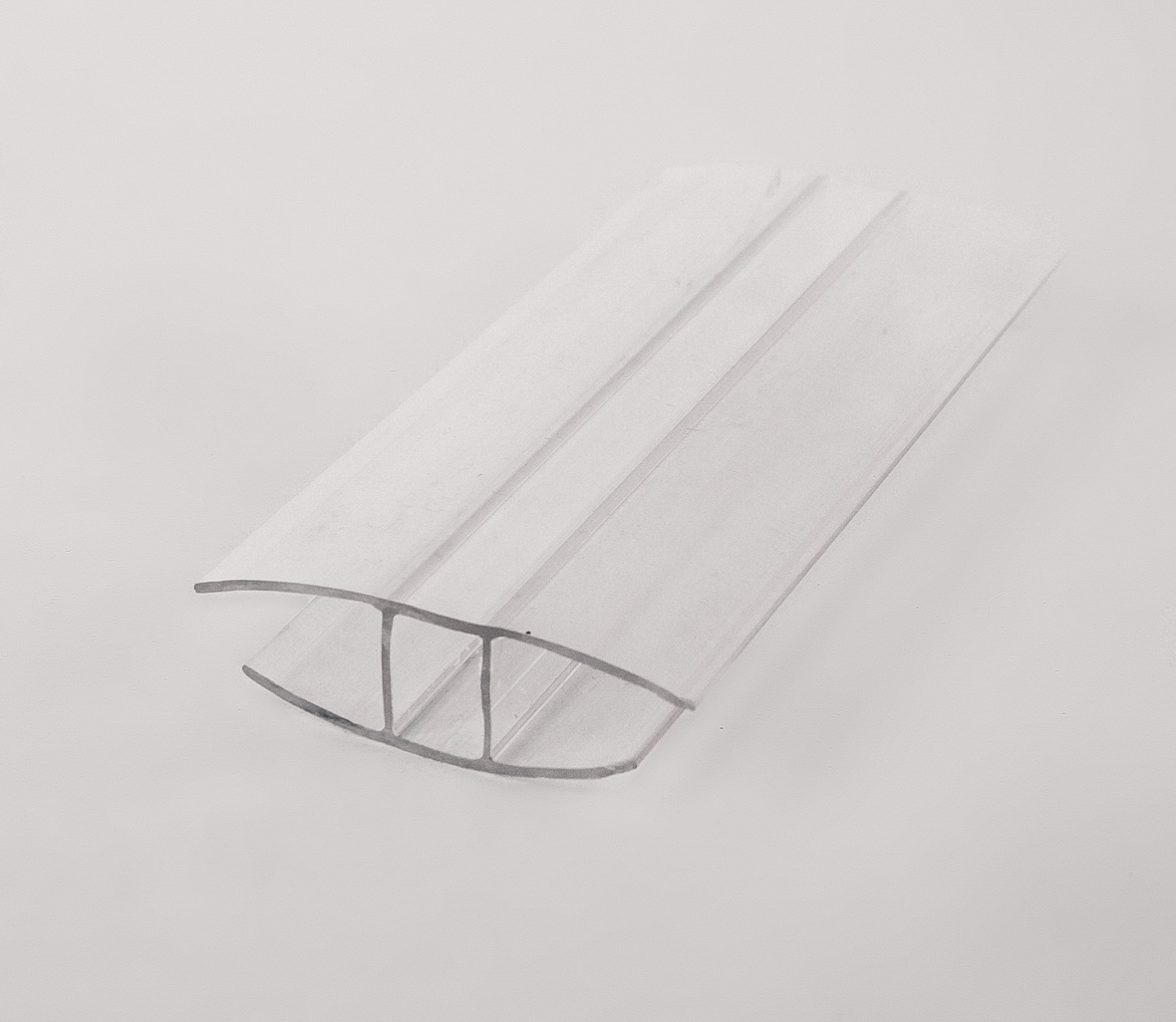 Профиль соединительный для поликарбоната 6 мм, прозрачный