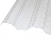 Профилированный поликарбонат Greca 76/16, прозрачный, 2000x1050х0.8 мм