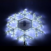 Снежинка светодиодная, цвет белый, 45х38 см (арт. 501-212-1)