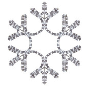 Снежинка светодиодная, тепло-белый, 45х38 см (арт. 501-212)