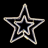 Световой 2D мотив "Звездочка/ Звезда" с контроллером 