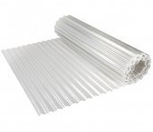 Профилированный полиэстер в рулонах Elyplast, 76/18, ширина 2.5м, прозрачный