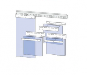 Кронштейн для завесы ПВХ оцинкованный К1000, 1000мм