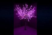 Светодиодное дерево Сакура 2,4 м, диаметр кроны 2,0 м, цвет фиолетовый