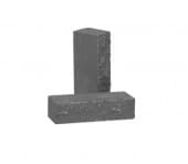 Кирпич облицовочный полнотелый фактурный РуБелЭко Дикий камень, цвет графит, 250х100х65 мм