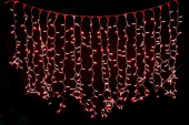 Светодиодный световой дождь Lumax, 2x9 м, красный мигающий