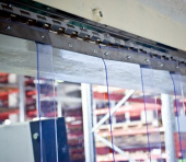 Лента ПВХ для завес, морозостойкая (тип C), прозрачная, 400 мм 