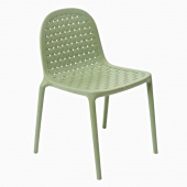 Cтул для улицы, сада с имитацией плетения (53x52,5x80см), свтело-зелёный