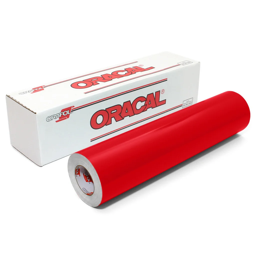 Пленка самоклеящаяся ORACAL 641 032G, глянцевая, светло-красная, 1,26 м