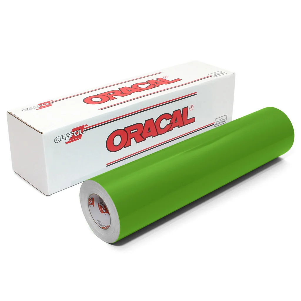 Пленка самоклеящаяся ORACAL 641 064G, глянцевая, желто-зеленая, 1,26 м