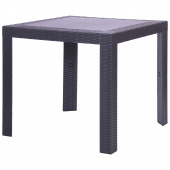 Стол "SQUARE KING " для улицы,сада, коричневый