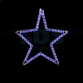 Звезда, цвет белый/синий, размер 56х60 см, 501-514