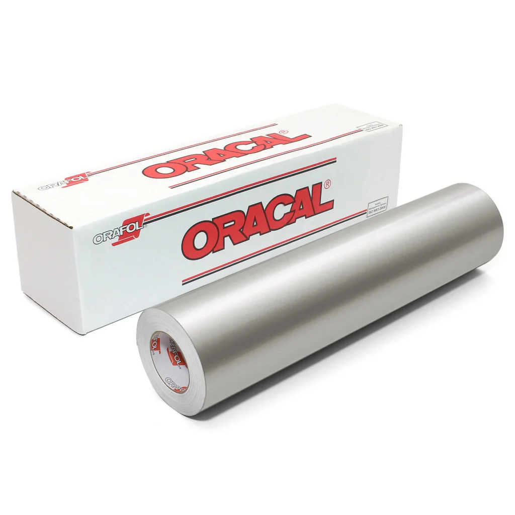 Пленка самоклеящаяся ORACAL 641 090G, глянцевая, серебристо-серая, 1,26 м
