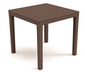 Стол пластиковый BALI (78*78*72см), коричневый