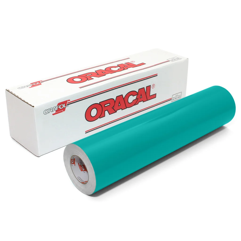 Пленка самоклеящаяся ORACAL 641 054G, глянцевая, бирюзовая, 1,26 м