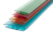 Профиль соединительный неразъемный для поликарбоната 4-6мм, молочный