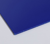 Полистирол листовой ударопрочный HIPS с UV, синий 306, 3000х2000х3 мм