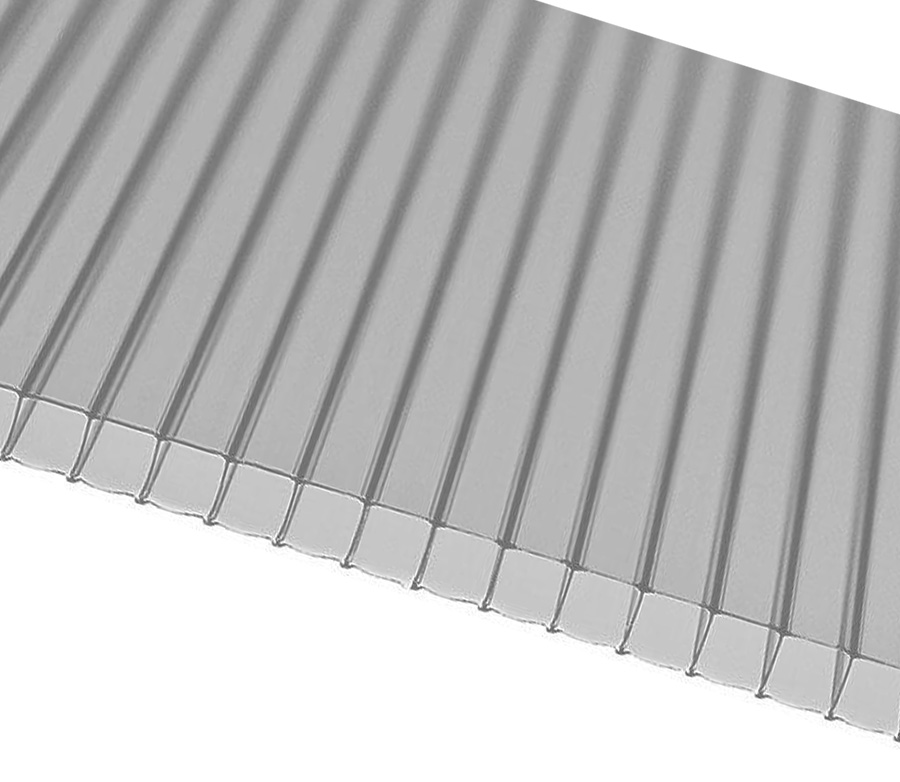 Поликарбонат стандартный, серый, 10 мм, плотность 0.96, 6000x2100