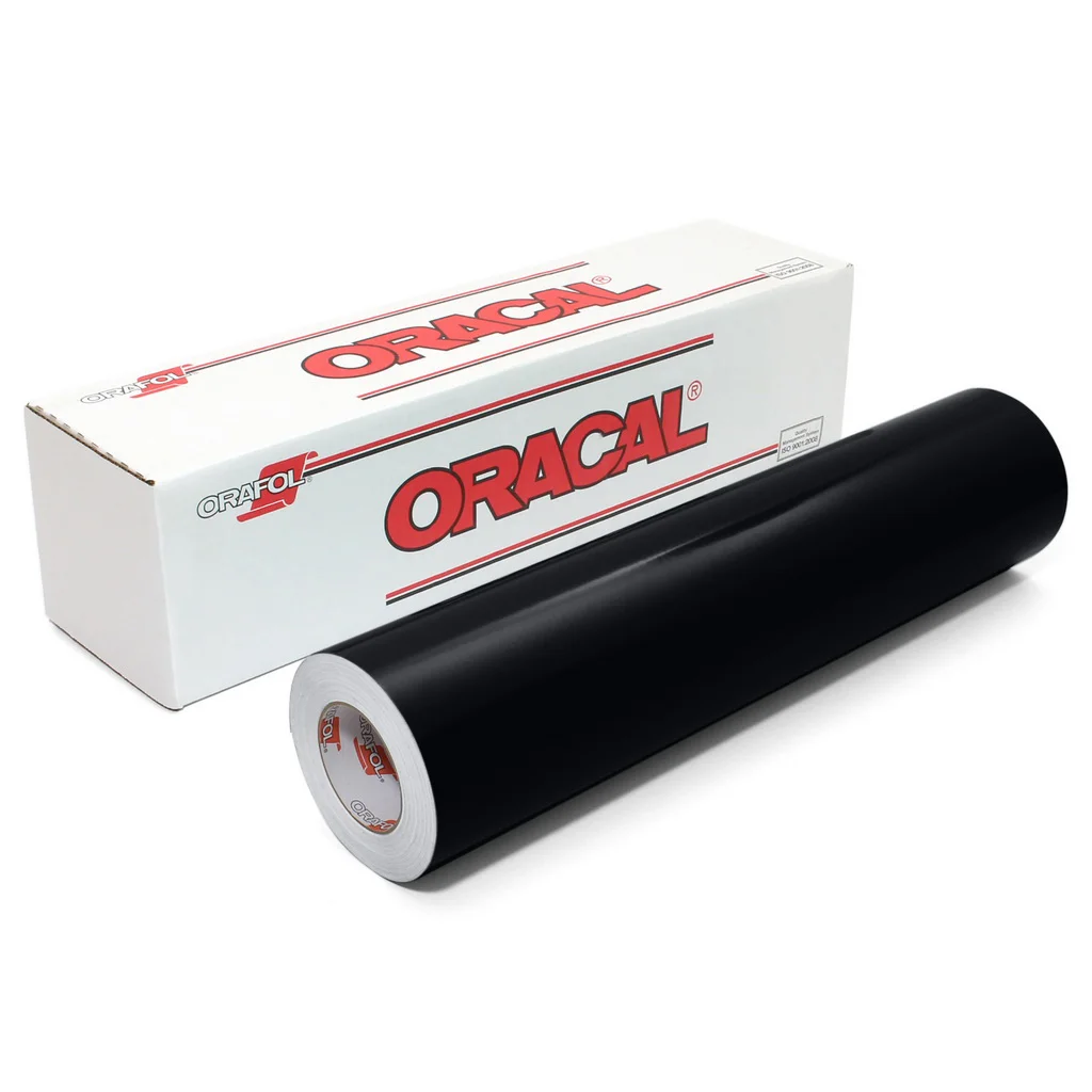 Пленка самоклеящаяся ORACAL 641 070G, глянцевая, черная, 1,26 м