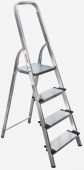 Стремянка алюминиевая  NV1117 (4 увеличенные ступени 130 мм)
