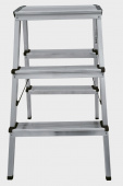  Стремянка алюминиевая двусторонняя с увеличенной площадкой NV 200 (3 ступени)
