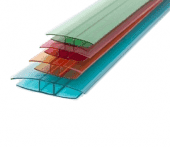 Профиль соединительный неразъемный для поликарбоната 4-6мм, коричневый