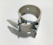 Ремень ПВХ с пряжкой серый Verton 700мм (арт.52.70)