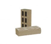 Кирпич облицовочный пустотелый фактурный РуБелЭко Зигзаг, цвет песчаник, 250х120х65 мм