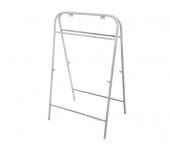 Уличный штендер прямоугольный, серый металлик RAL9006