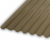 Профилированный поликарбонат Suntuf 76/18, 1260x3000x0.7 мм, бронзовый