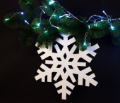 Снежинка из вспененного ПВХ, 488x500x4 мм