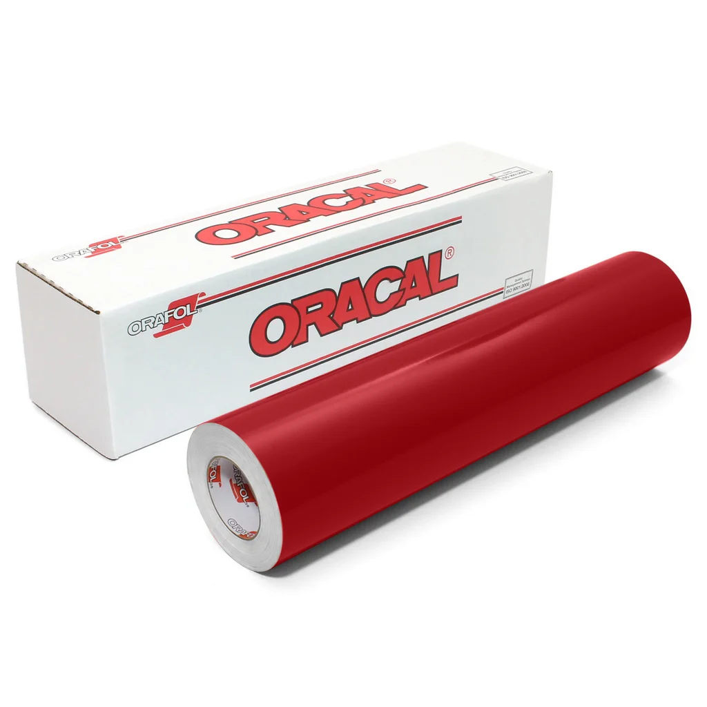 Пленка самоклеящаяся ORACAL 641 030G, глянцевая, темно-красная, 1,26 м