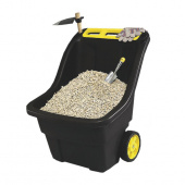 Тачка садовая, пластик GARDEN PRO, черная