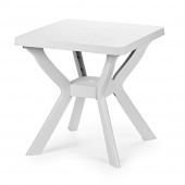 Стол RENO для улицы, сада из пластика, цвет белый  
