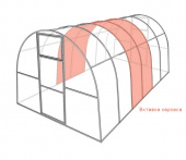 Вставка каркаса для теплицы "М-Агро" (труба 20х20, шаг 1 м), длина 2 м