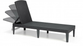 Шезлонг Jaipur с матрацем, графит