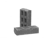 Кирпич облицовочный пустотелый тычковый РуБелЭко Зигзаг, цвет графит, 250х120х65 мм