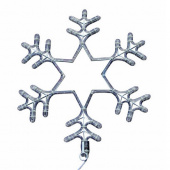 Снежинка, белый, размер 55х55см (арт. 501-334)