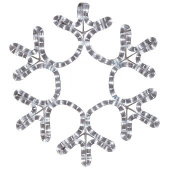 Снежинка, цвет тепло-белый, размер 30х28 см, 501-210