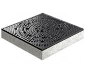 Люк чугунный Multitop BEGU с вентиляцией, высота рамы 125мм, квадратный 600 мм
