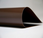 Тентовая такнь из ПВХ M-Tex Pro, цвет коричневый RAL 8016, 2.5x65 м, 630г/м2