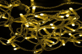 Гирлянда Нить золотого цвета, 10м, постоянное свечение, прозрачный провод ПВХ, 100 шт